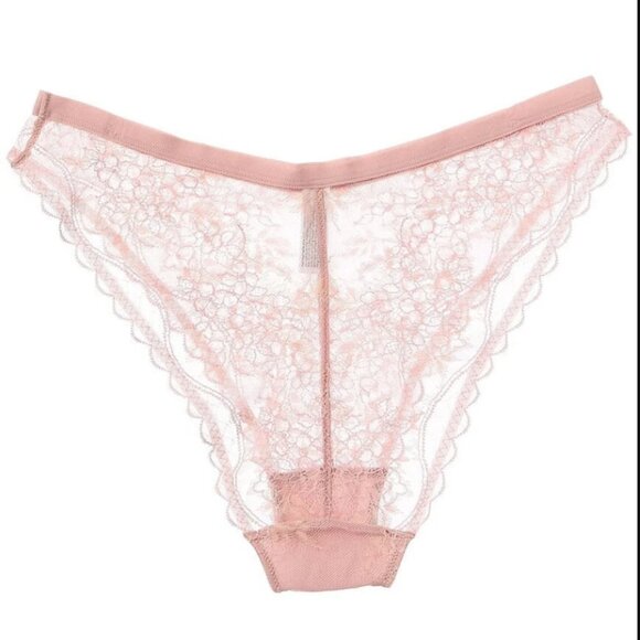 b.tempt’d by Wacoal No Strings Attached Lacy Panty Cheeky Pink NWT XL - Picture 2 of 7